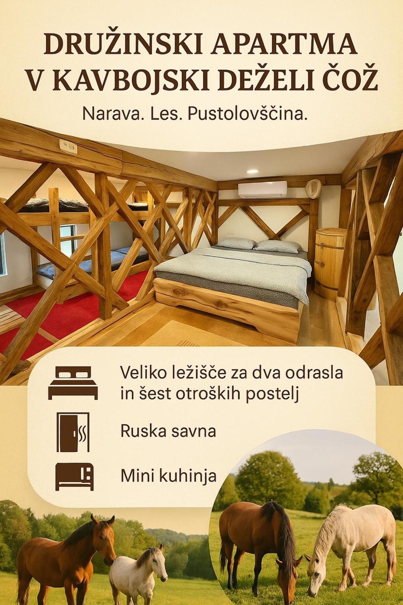 Hotel Cowboy'S Land Visnja Gora Exteriér fotografie